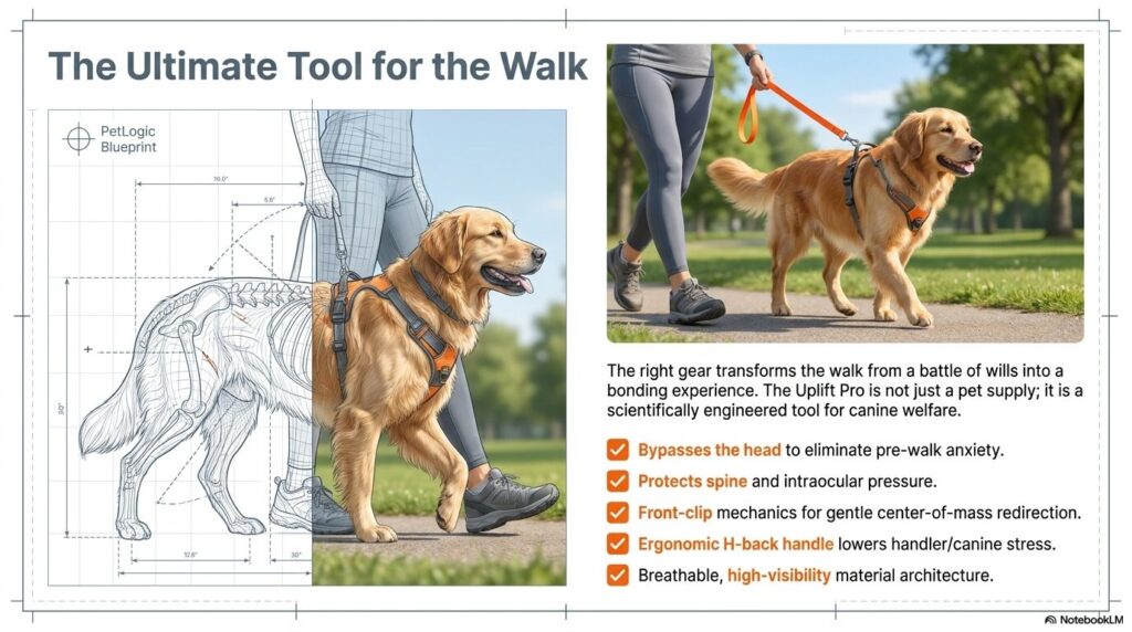 Perfect harness gear for walking your dog.